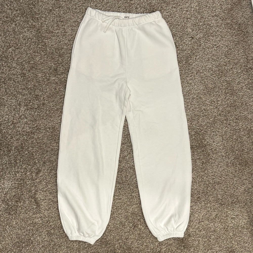 MATE THE LABEL White Jogger Pants